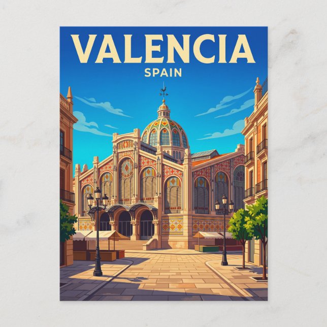 Mercado Central Spanien Postkarte (Vorderseite)