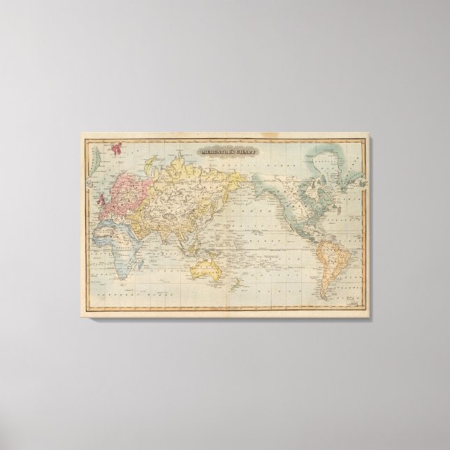 Mercator-Diagramm Leinwanddruck (Vorderseite)