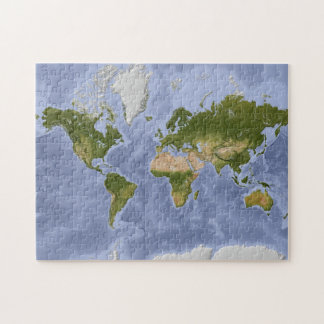 Mercator-Weltkarte Puzzle