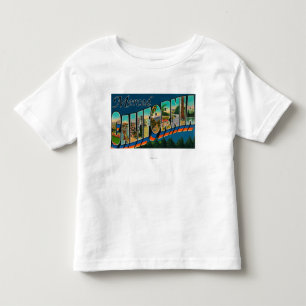 Merced, Kalifornien - große Buchstabe-Szenen Kleinkind T-shirt