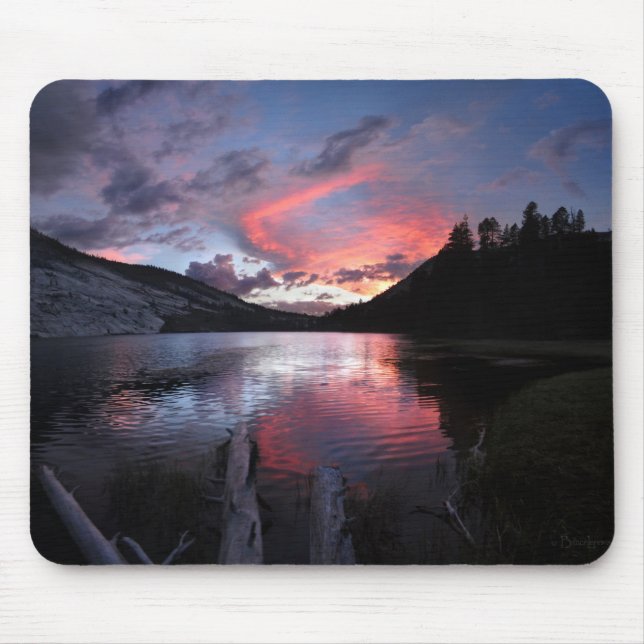 Merced lake Sunset - Yosemite - California Mousepad (Vorne)
