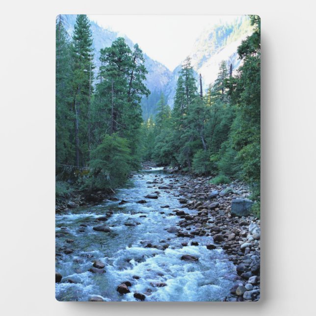 Merced River by Happy Isles, Yosemite, CA Fotoplatte (Vorderseite)