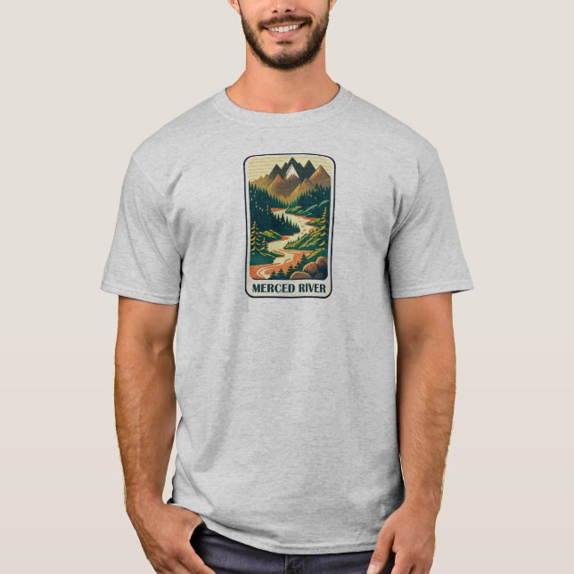 Merced River California Colors T-Shirt (Vorderseite)