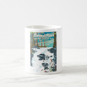 Merced River California Reiseplakat Tasse