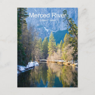 Merced River January Yosemite California Products Postkarte