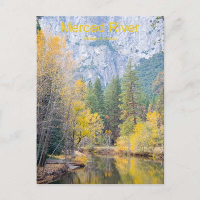 Merced River November Yosemite California Postkarte (Vorderseite)