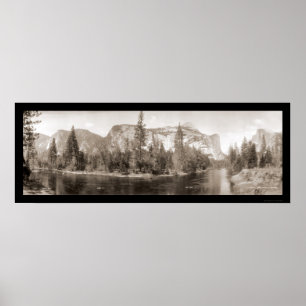 Merced River Yosemite Foto 1915 Poster