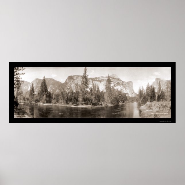 Merced River Yosemite Foto 1915 Poster (Vorne)