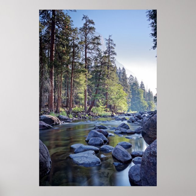 Merced River | Yosemite National Park at Sunrise Poster (Vorne)