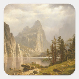 Merced River, Yosemite Valley Quadratischer Aufkleber