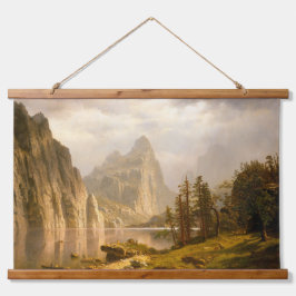 Merced River, Yosemite Valley Tapestory Wandteppich Mit Holzrahmen