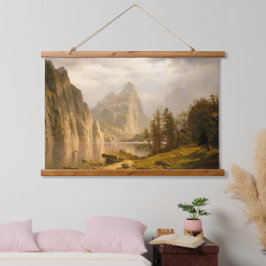 Merced River, Yosemite Valley Tapestory Wandteppich Mit Holzrahmen