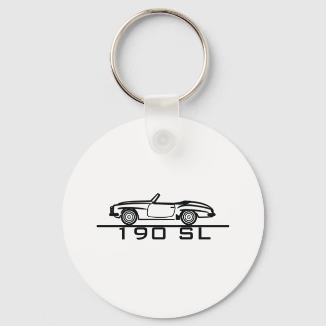 Mercedes 190 SL Typ 121 Schlüsselanhänger (Vorderseite)