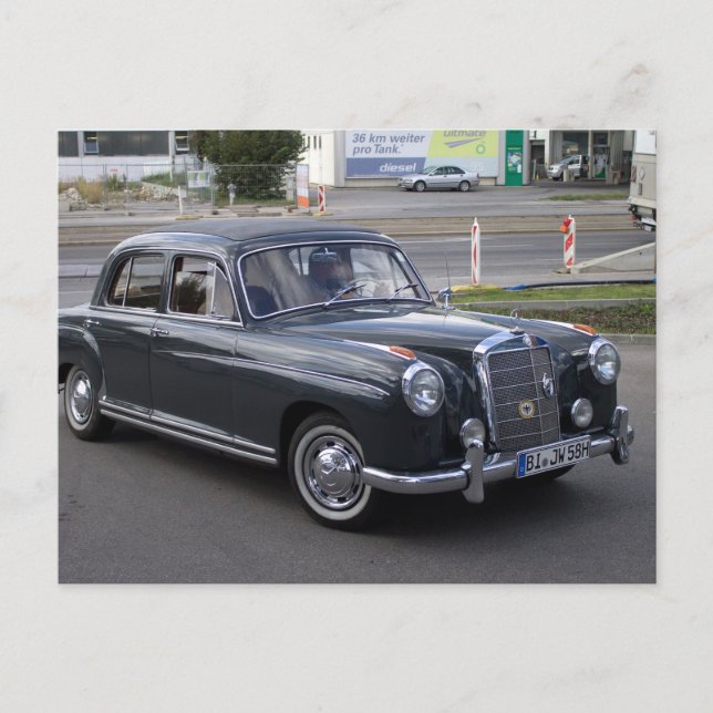 Mercedes 220 S Postkarte (Vorderseite)
