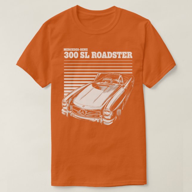 MERCEDES 300 SL STRASSENVERKEHR T-Shirt (Design vorne)