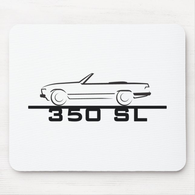 Mercedes 350 SL Typ 107 Mousepad (Vorne)