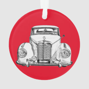 Mercedes Benz 300 Luxus-Klassiker-Illustration Ornament