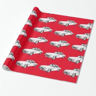 Mercedes Benz 300 sl Illustration Geschenkpapier