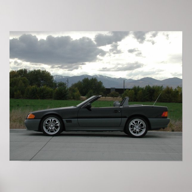 Mercedes-Benz 500 SL Roadster Poster (Vorne)
