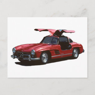 Mercedes Benz SLR300 Gullwing Poster Postkarte