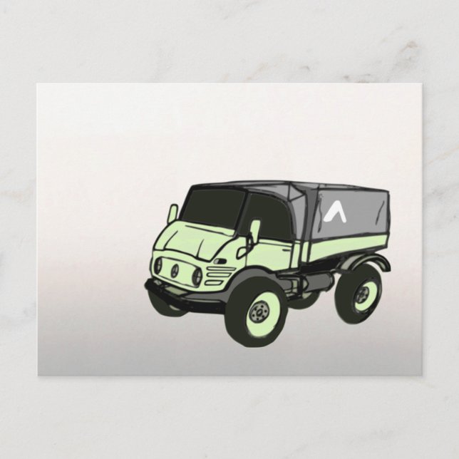 Mercedes Benz Unimog | Postkarte (Vorderseite)