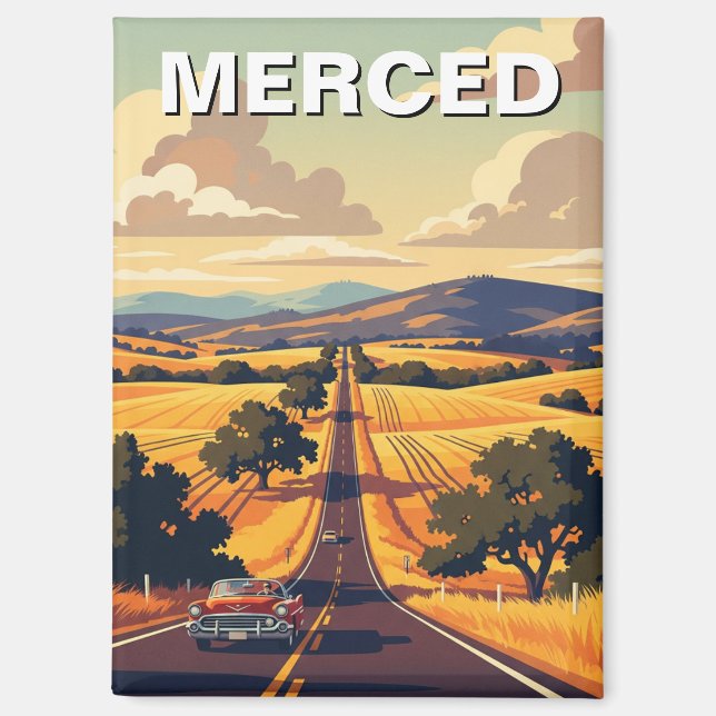 Mercedes California Central Valley Magnet (Vorderseite)