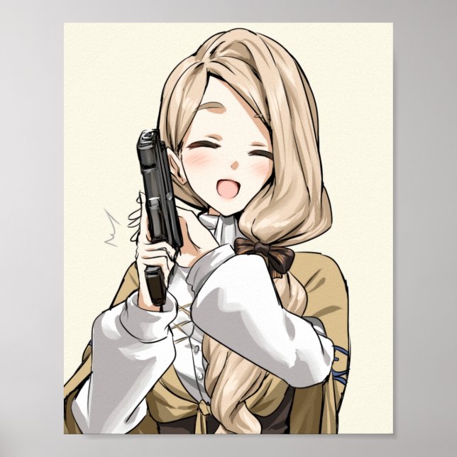Mercedes mit Gun Poster (Vorne)