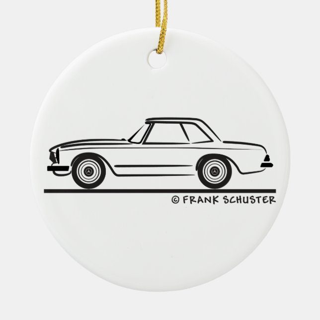 Mercedes SL Pagoda Hardtop Keramikornament (Vorne)