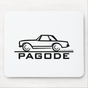 Mercedes SL-Pagode mit Skript Mousepad
