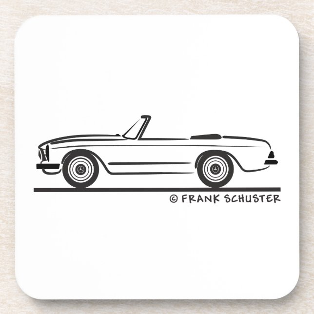 Mercedes SL Pagode Pagoda Kabrio Untersetzer (Vorderseite)