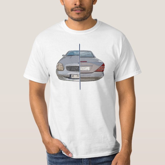 Mercedes SLK Front-Back Collage T-Shirt (Vorderseite)