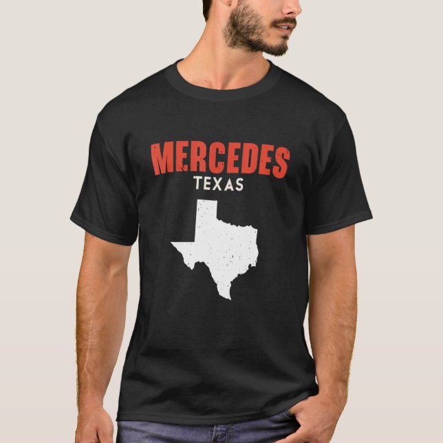 Mercedes Texas USA Staat America Travel Texas T-Shirt (Vorderseite)