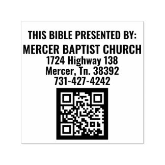 Mercer Baptist Church Automatische Briefmarke Permastempel