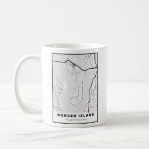 Mercer Island Map Kaffeetasse