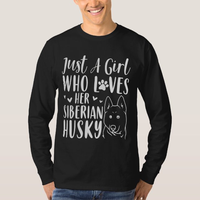 Merch für Husky Hund T-Shirt (Vorderseite)