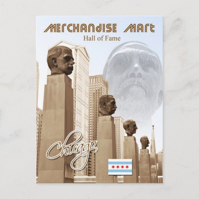 Merchandise Mart Hall of Fame, Chicago, Illinois Postkarte (Vorderseite)