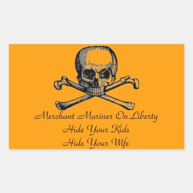 Merchant Mariner Warning Sticker (Vorderseite)