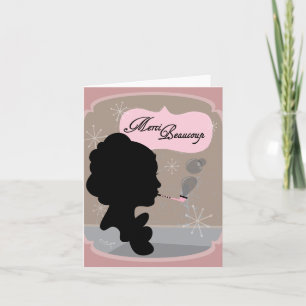 Merci Beaucoup Cameo Design - Note Card Dankeskarte