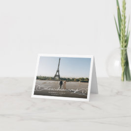 Merci Beaucoup Chic Script Foto Wedding Vielen Dan