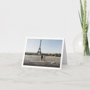 Merci Beaucoup Chic Script Foto Wedding Vielen Dan