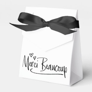 "Merci Beaucoup" Paris Doodle Sketch Baby Dusche Geschenkschachtel
