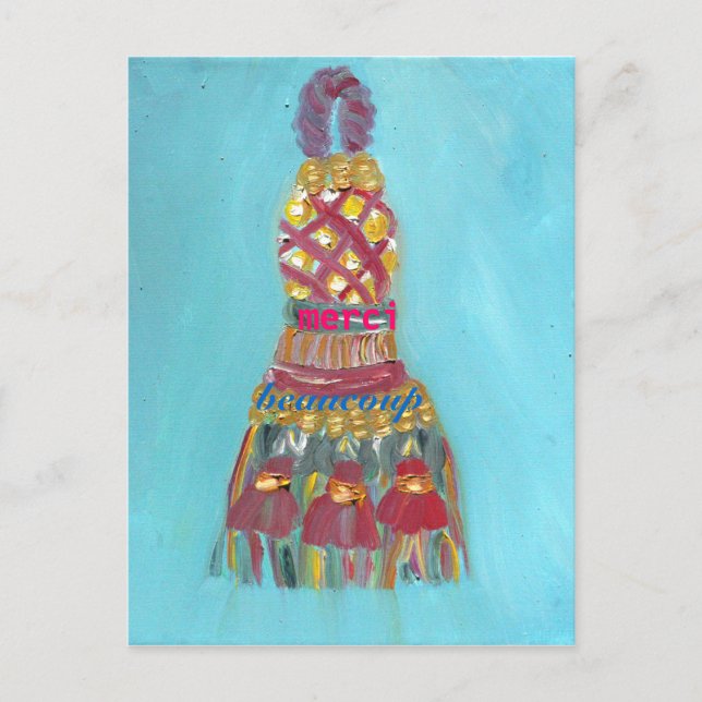 Merci beaucoup postkarte (Vorderseite)