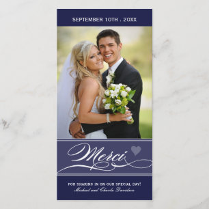 Merci - Carte Foto (4x8) Dankeskarte