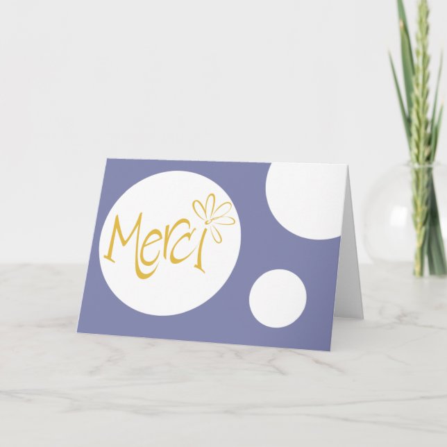Merci! Dankeskarte (Vorderseite)