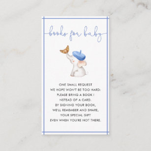 Merci French Bebe Blue Books for Baby Begleitkarte