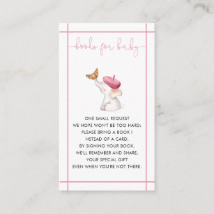 Merci French Bebe Pink Girl Books for Baby Begleitkarte