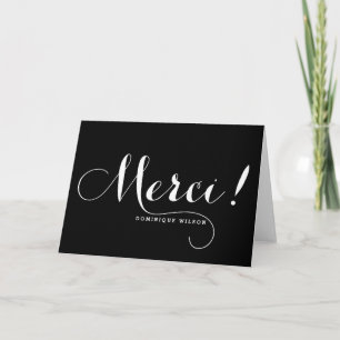 Merci Kalligraphie Danke Karte