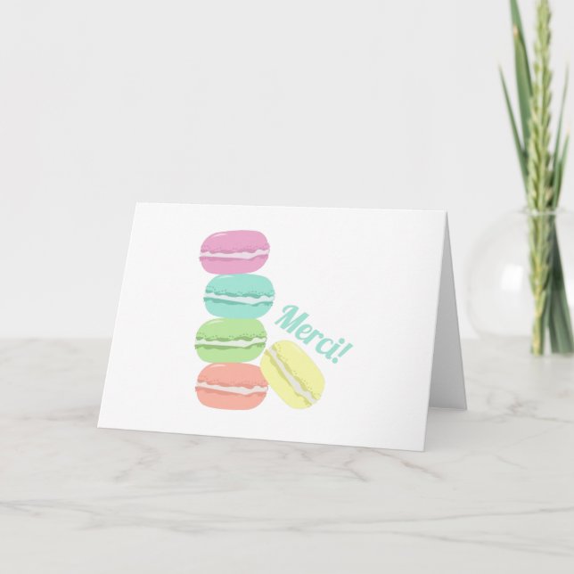 Merci! Plätzchen Dankeskarte (Vorderseite)