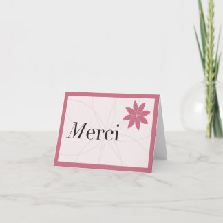 Merci Rosa Dankeskarte