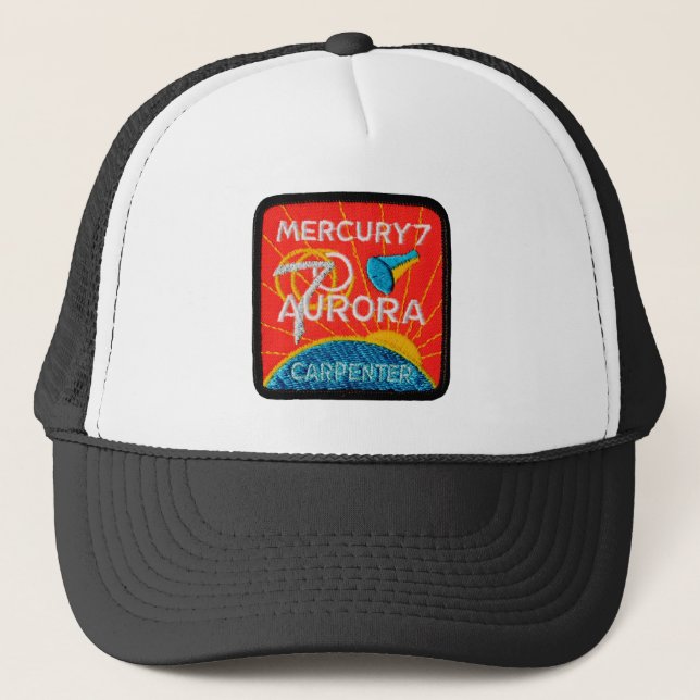 Mercury 7: Aurora 7 - Scott-Tischler Truckerkappe (Vorderseite)